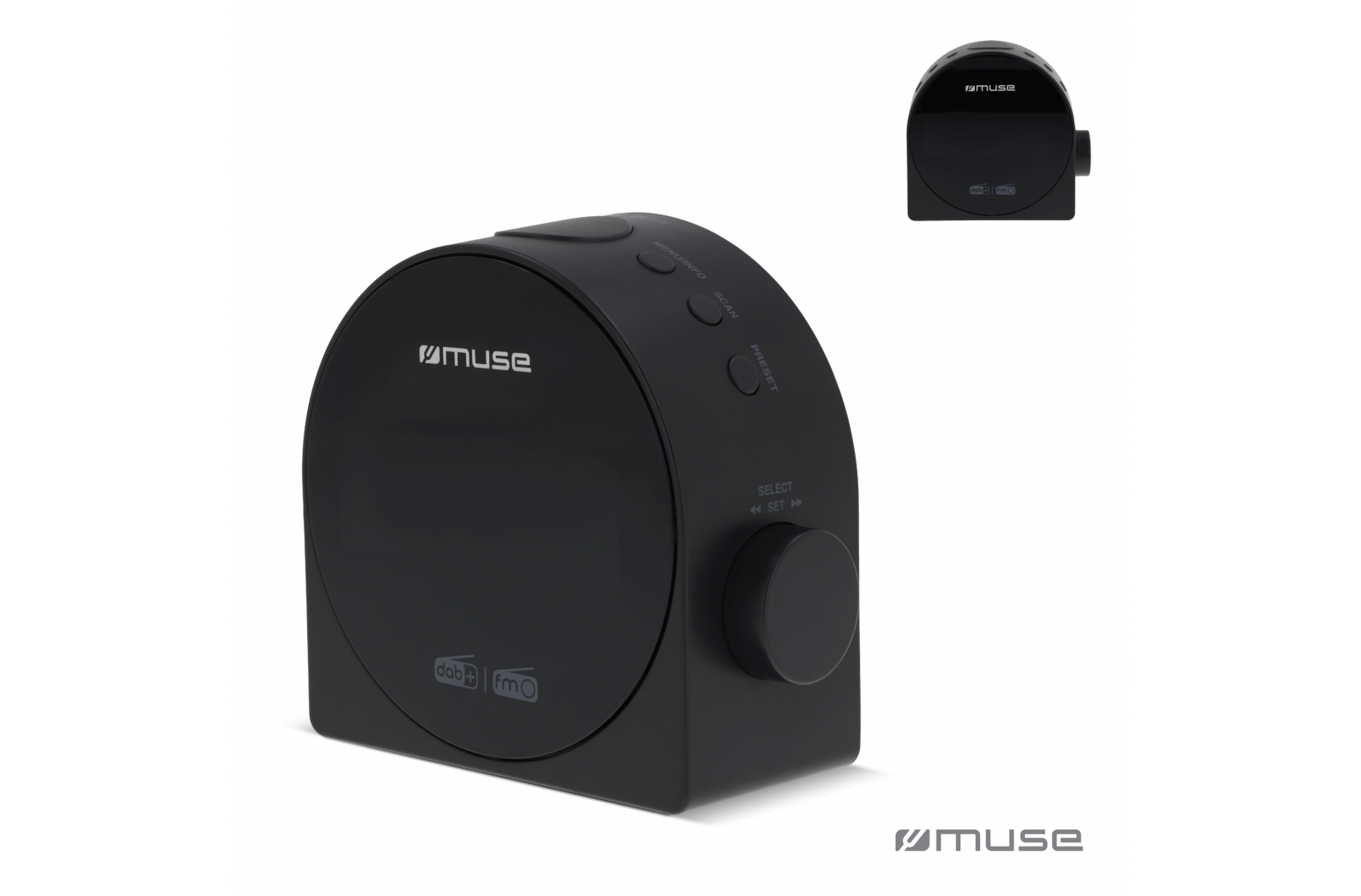 M-185 CDB | Muse DAB/DAB+ FM Radiosveglia doppia