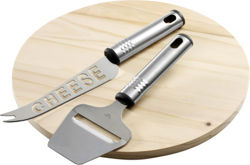 Set per formaggio in legno con coltello e affettatrice - Mura