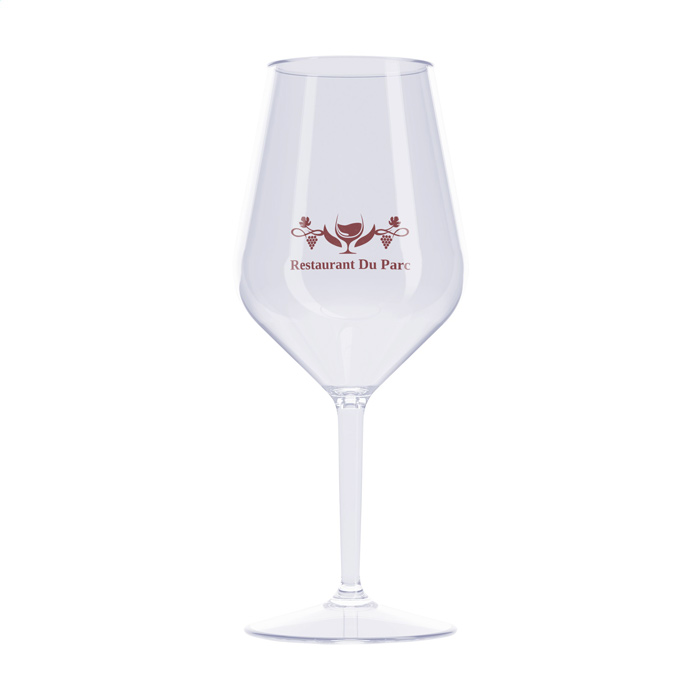 HappyGlass Bicchiere da vino in plastica copoliestere Tritan senza BPA 460ml - Orciano Pisano