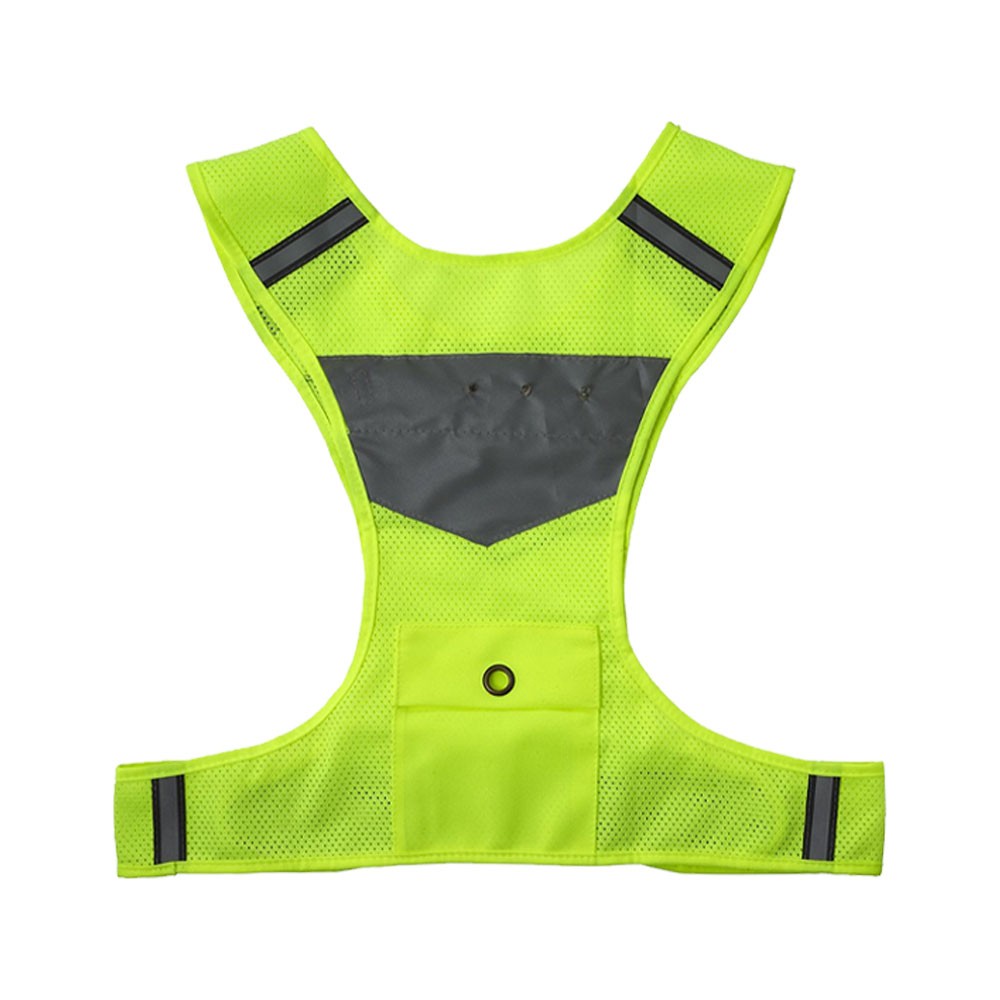 Gilet di sicurezza in rete fluorescente con luci - Lardirago