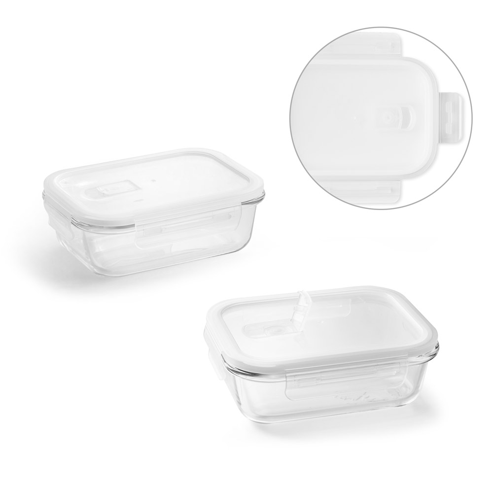 Scatola per il pranzo in vetro borosilicato con coperchio PP bloccabile - San Gimignano