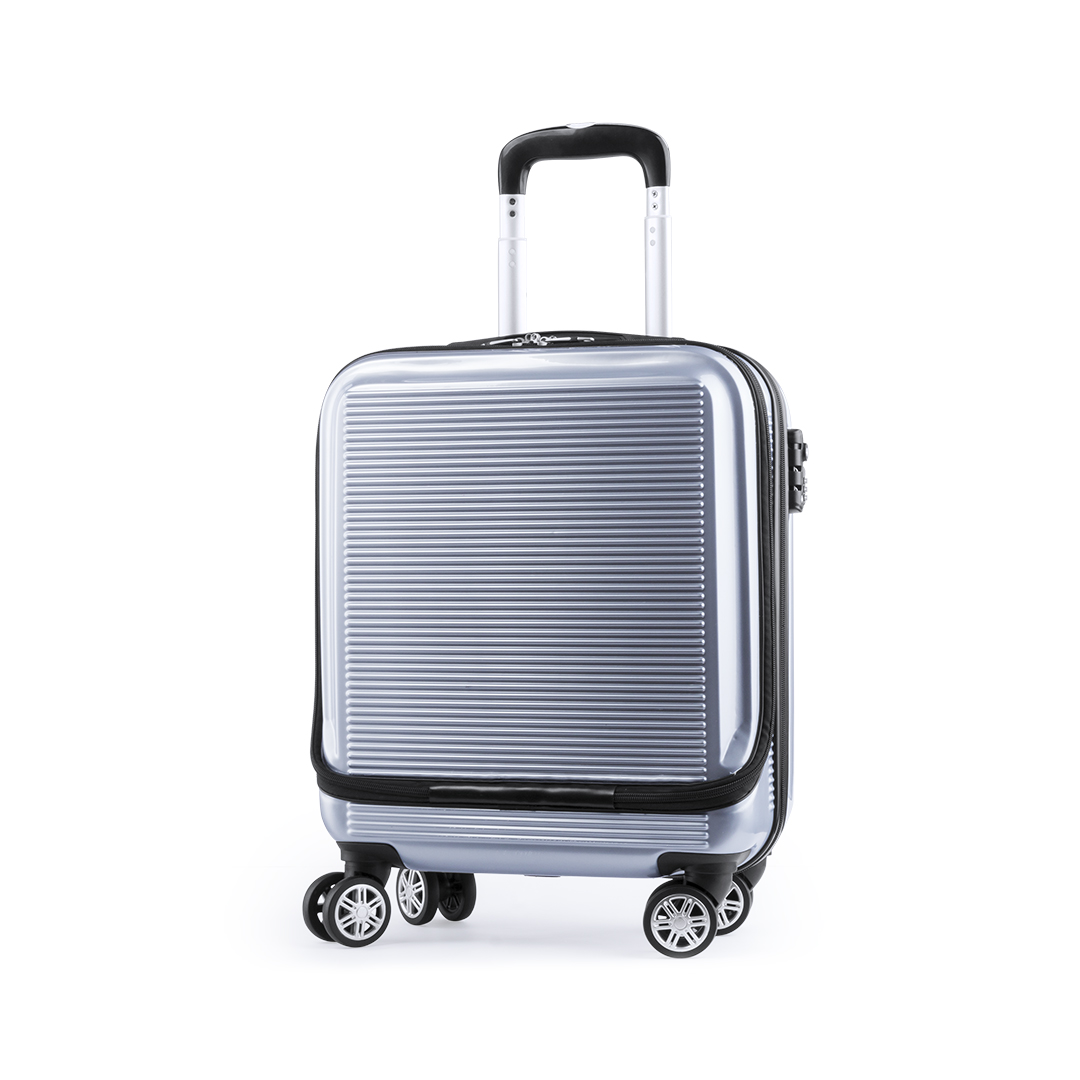 Trolley da Business Argento con Lucchetto TSA e Tasca Imbottita per Notebook - Adro