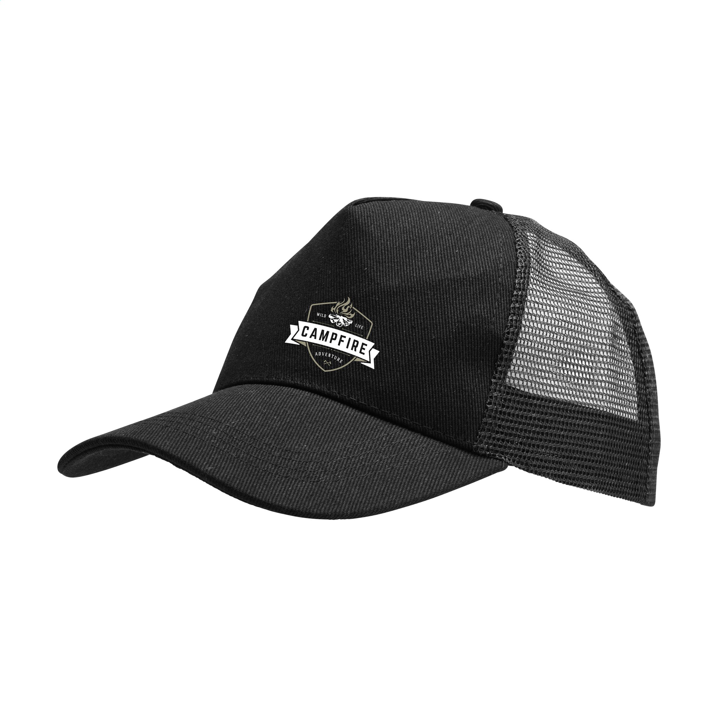 Cappello Trucker a 5 Pannelli con Visiera Curva - Verdellino