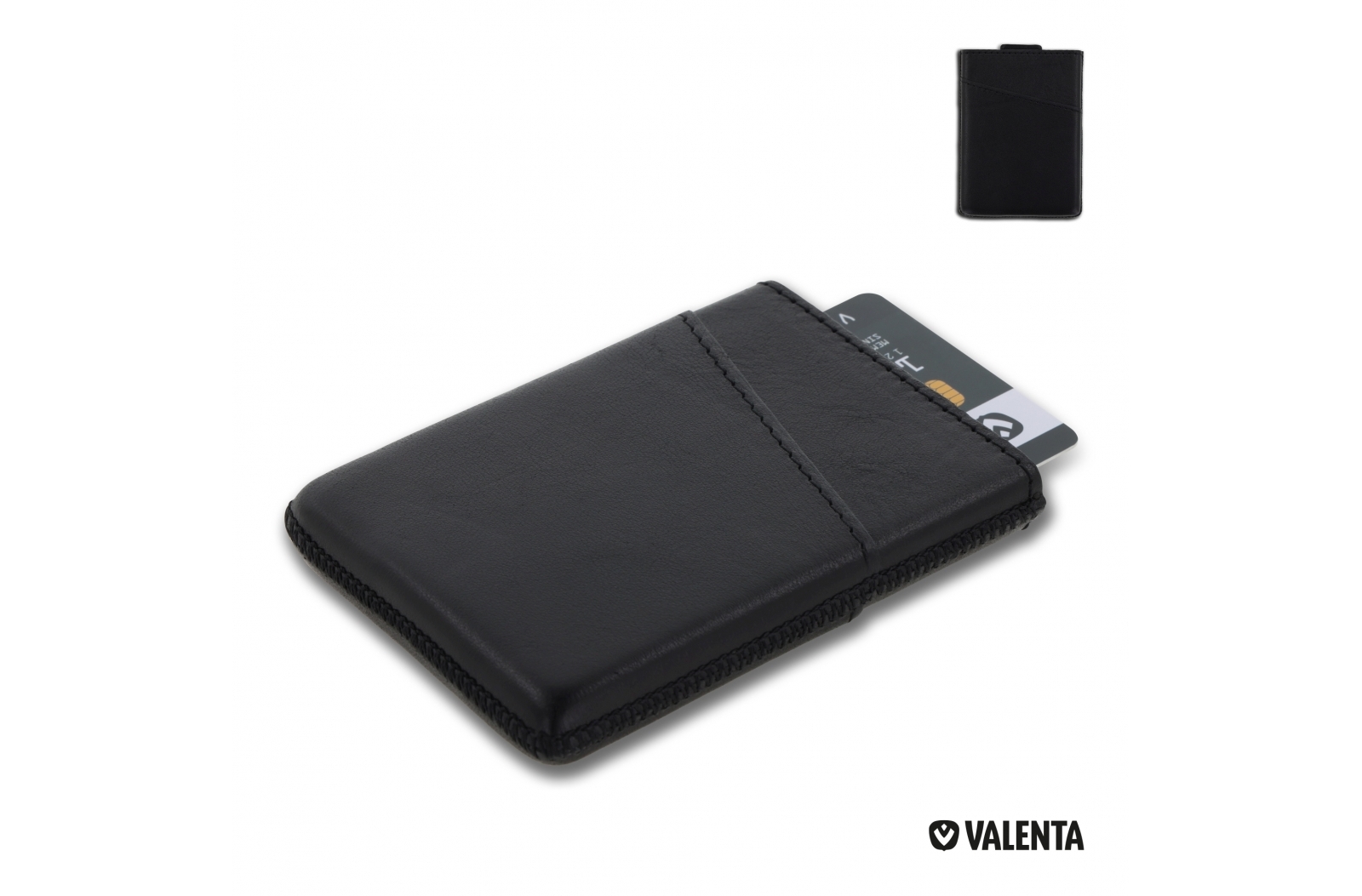 Custodia in pelle per carte SleekGuard con blocco RFID - Montefalco