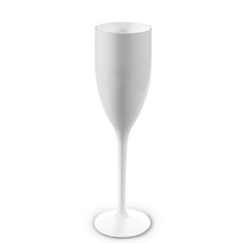 Bicchiere da champagne bianco personalizzato 120ml - Julie