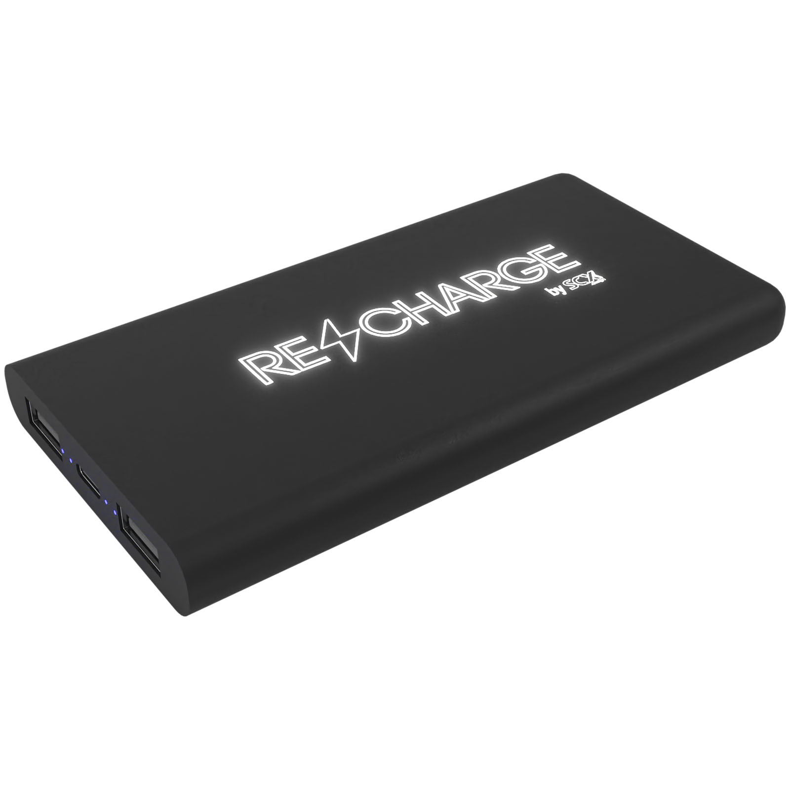 Power Bank Wireless con Trattamento Antibatterico e Logo Illuminato - Borgo Val di Taro