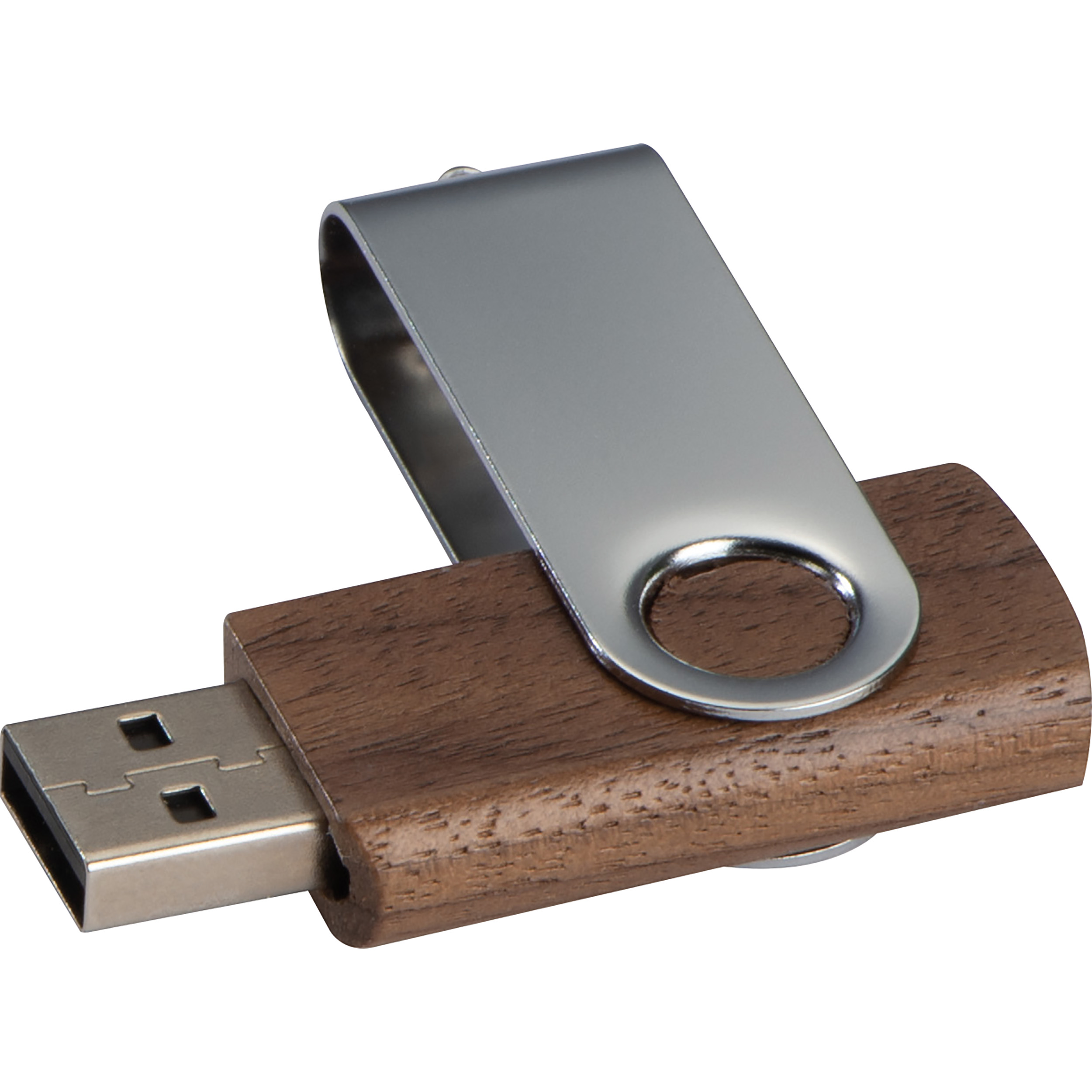 Chiavetta USB in Legno di Noce Scuro - Monteleone di Puglia