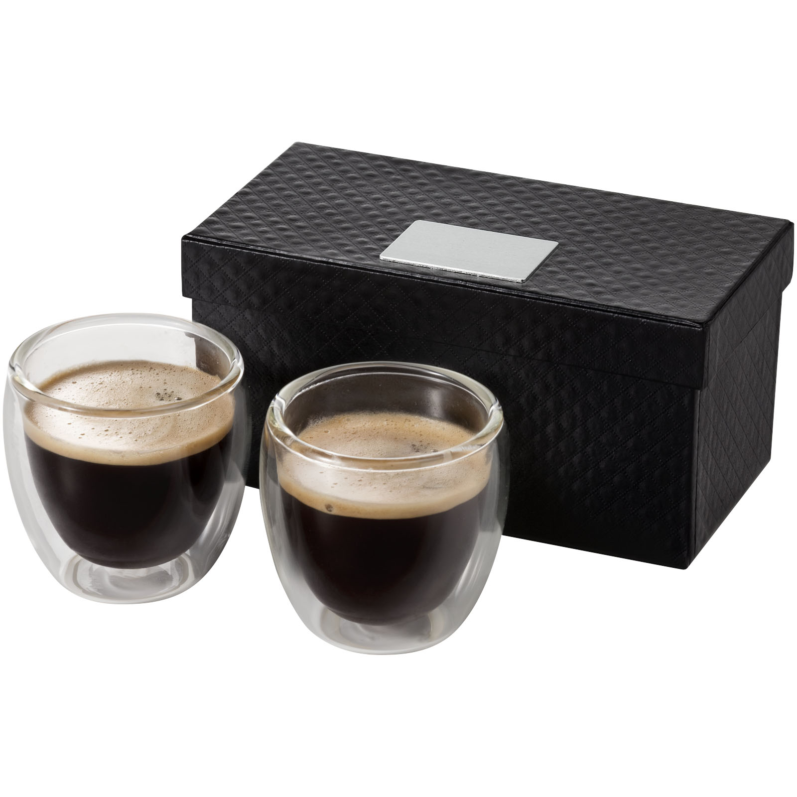 lusso di bicchieri per espresso a doppia parete con scatola regalo 70ml - Poggio Berni