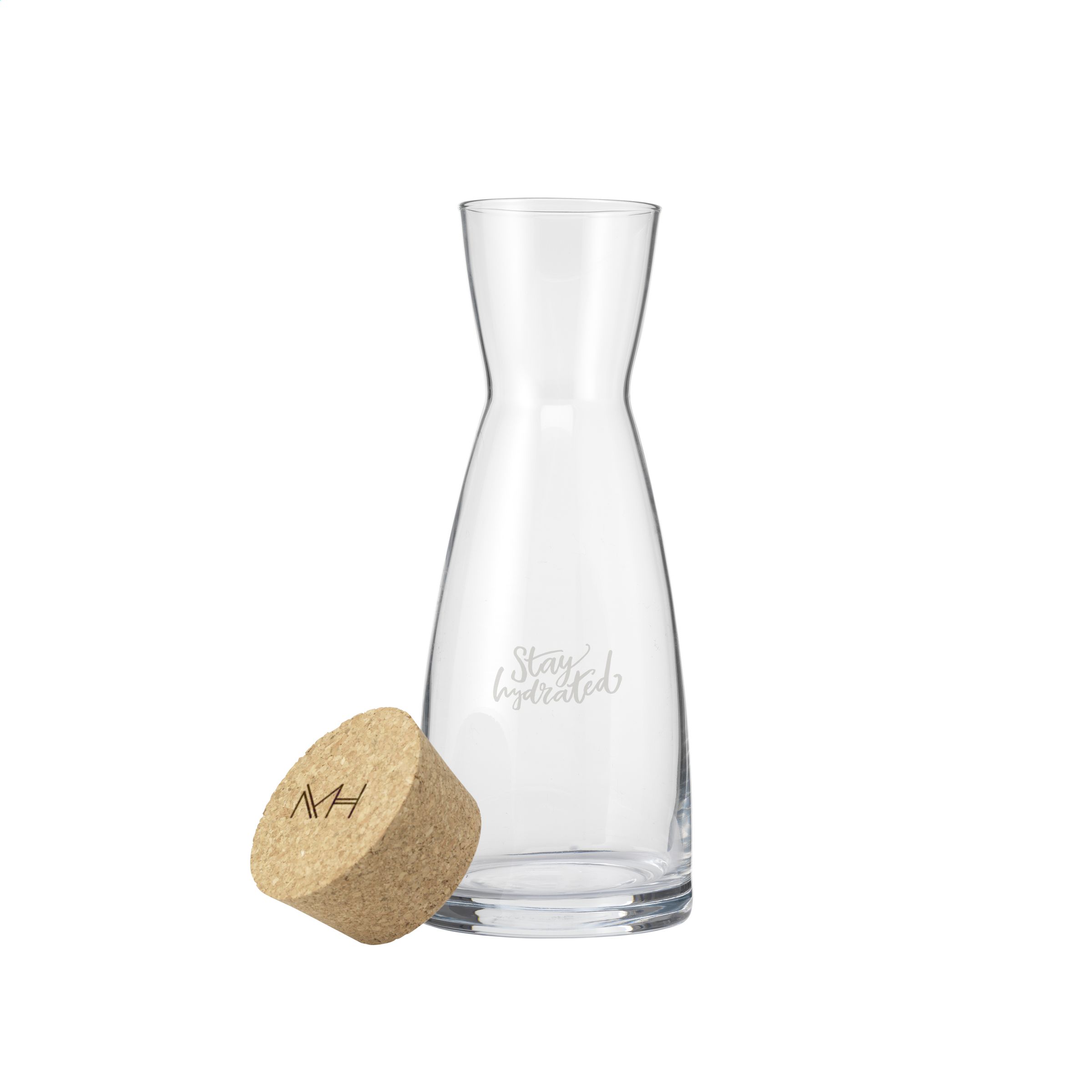 Carafe in vetro con tappo di sughero - Osmate