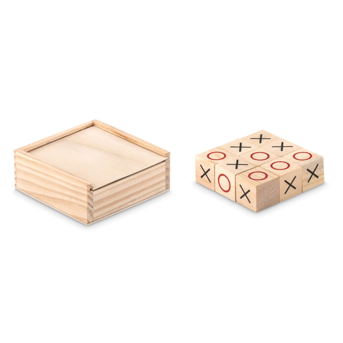 Set del gioco Tic Tac Toe in legno - Fivizzano