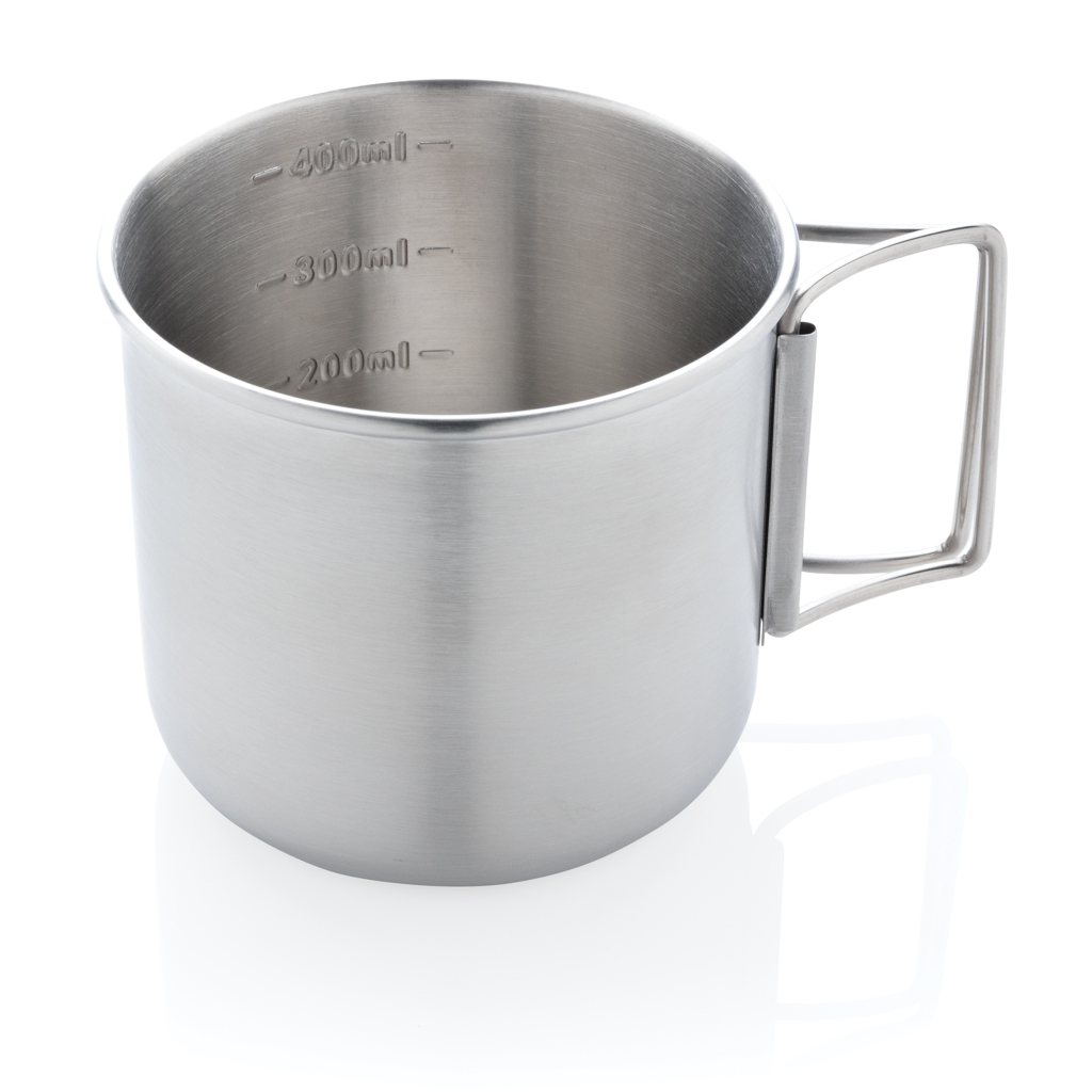 Tazza da Escursionismo in Acciaio Inossidabile Portatile 450ml - Bregnano