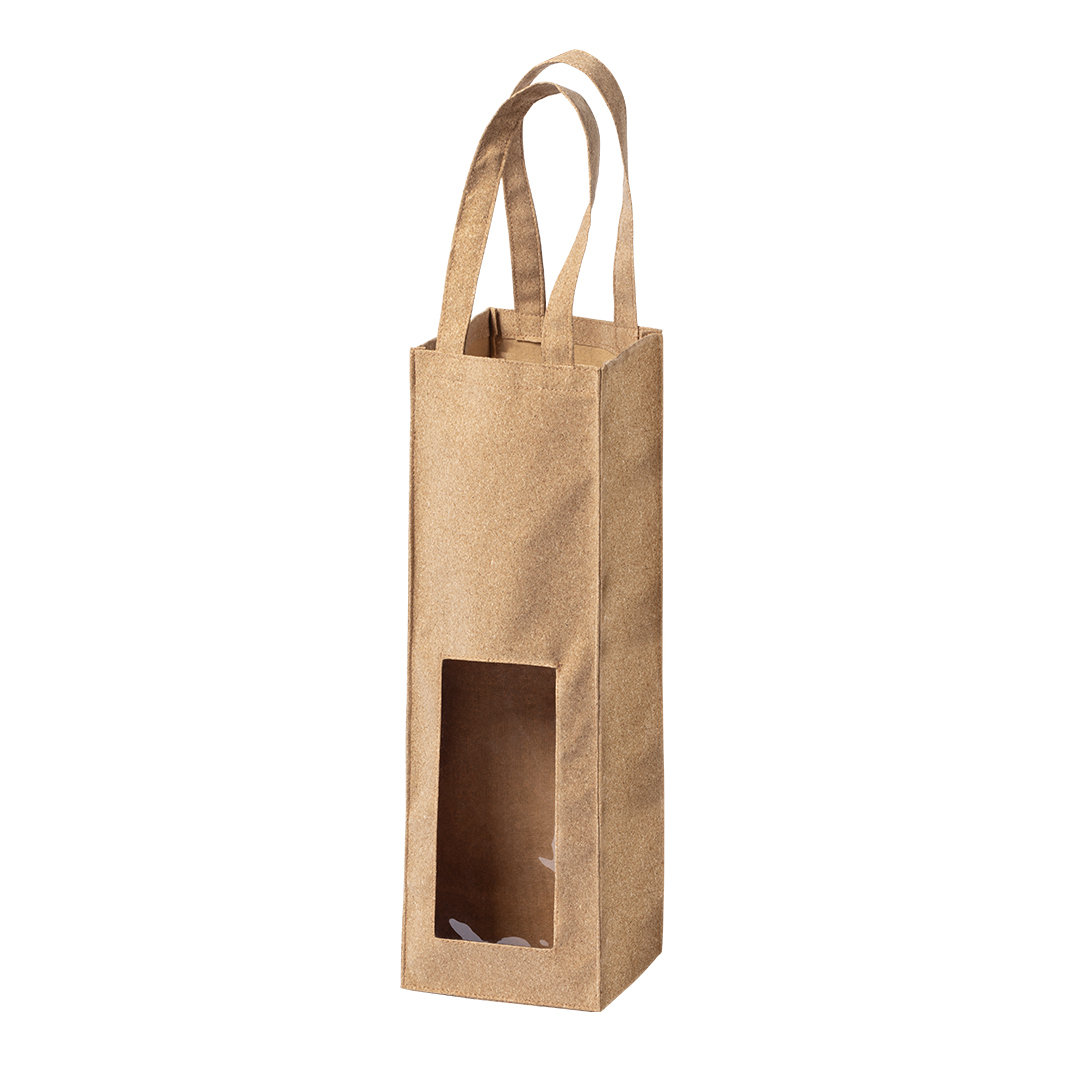 Borsa Tote in Sughero Naturale con Finestra Trasparente - Corteno Golgi