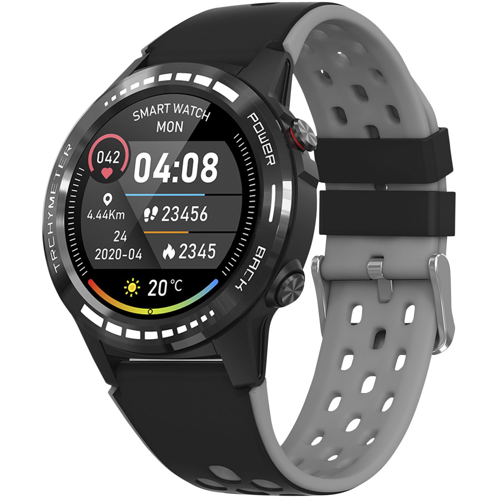 Smartwatch GPS con monitor per la frequenza cardiaca, tracciamento del sonno e assistente vocale Siri - Mello