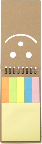 Libretto rilegato con spirale con post-it e blocco note con righe - Comano