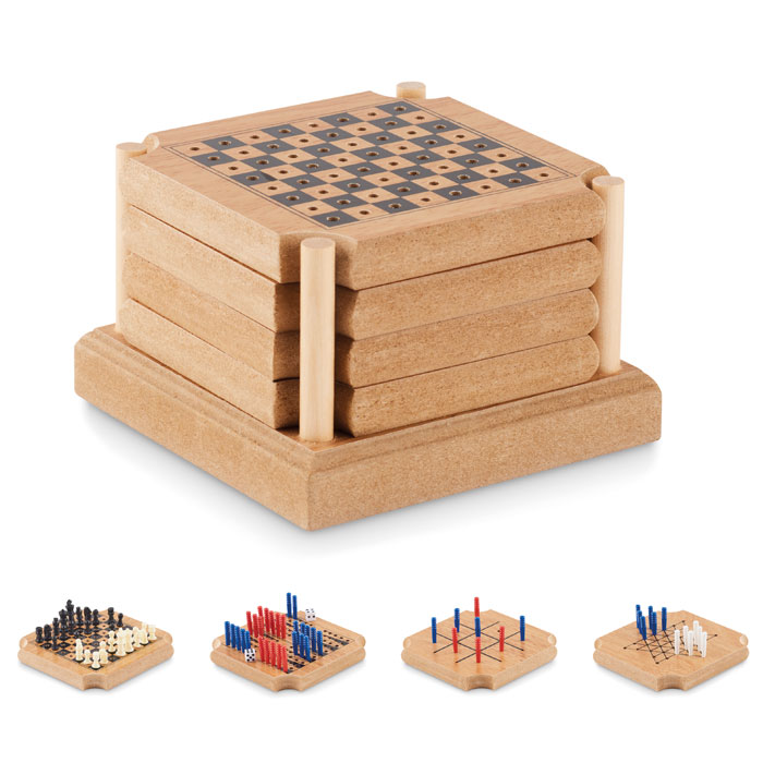 Set di Sottobicchieri Gioco 4-in-1 - Malonno