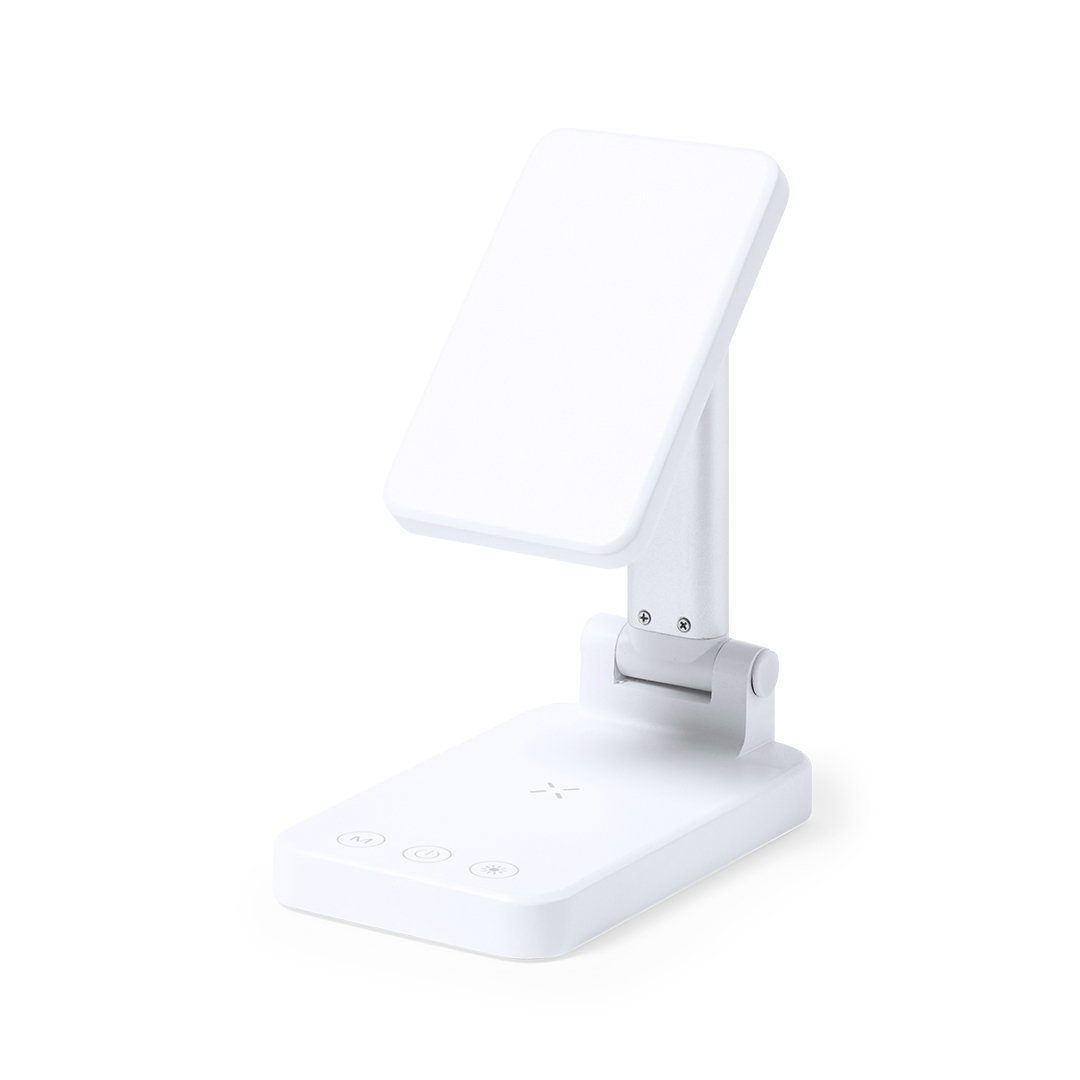 Lampada da scrivania LED pieghevole con caricabatterie wireless - Montefortino