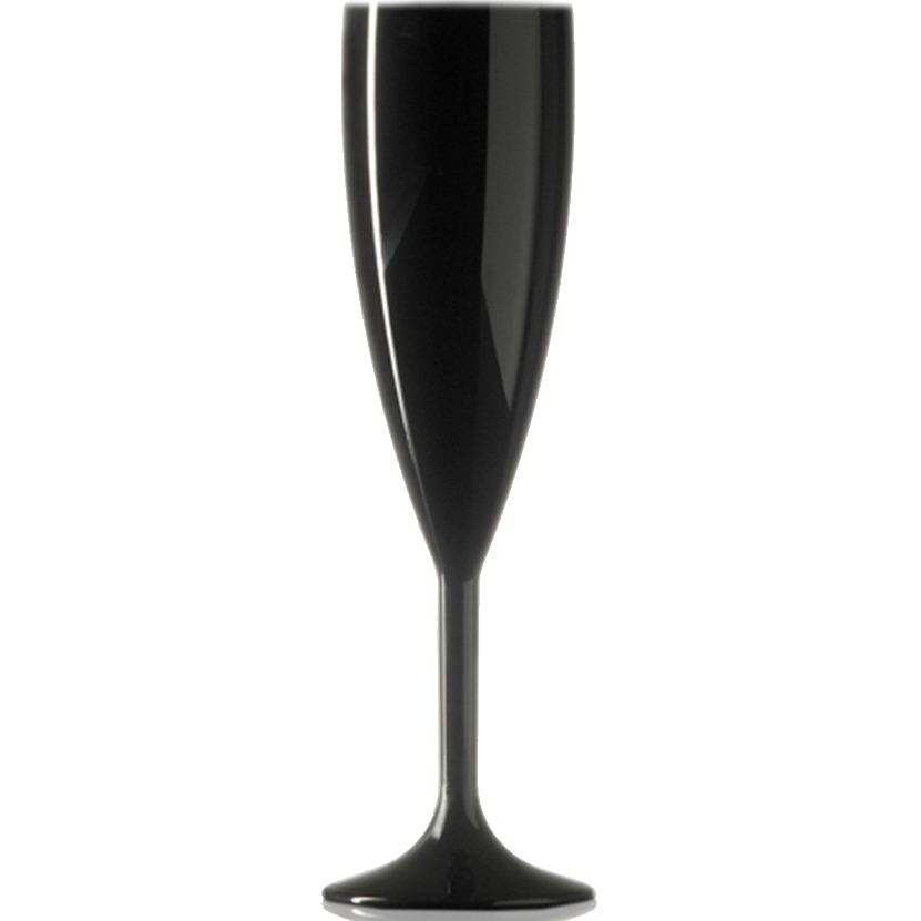 Flute da champagne nero personalizzato 190ml - Sabrina