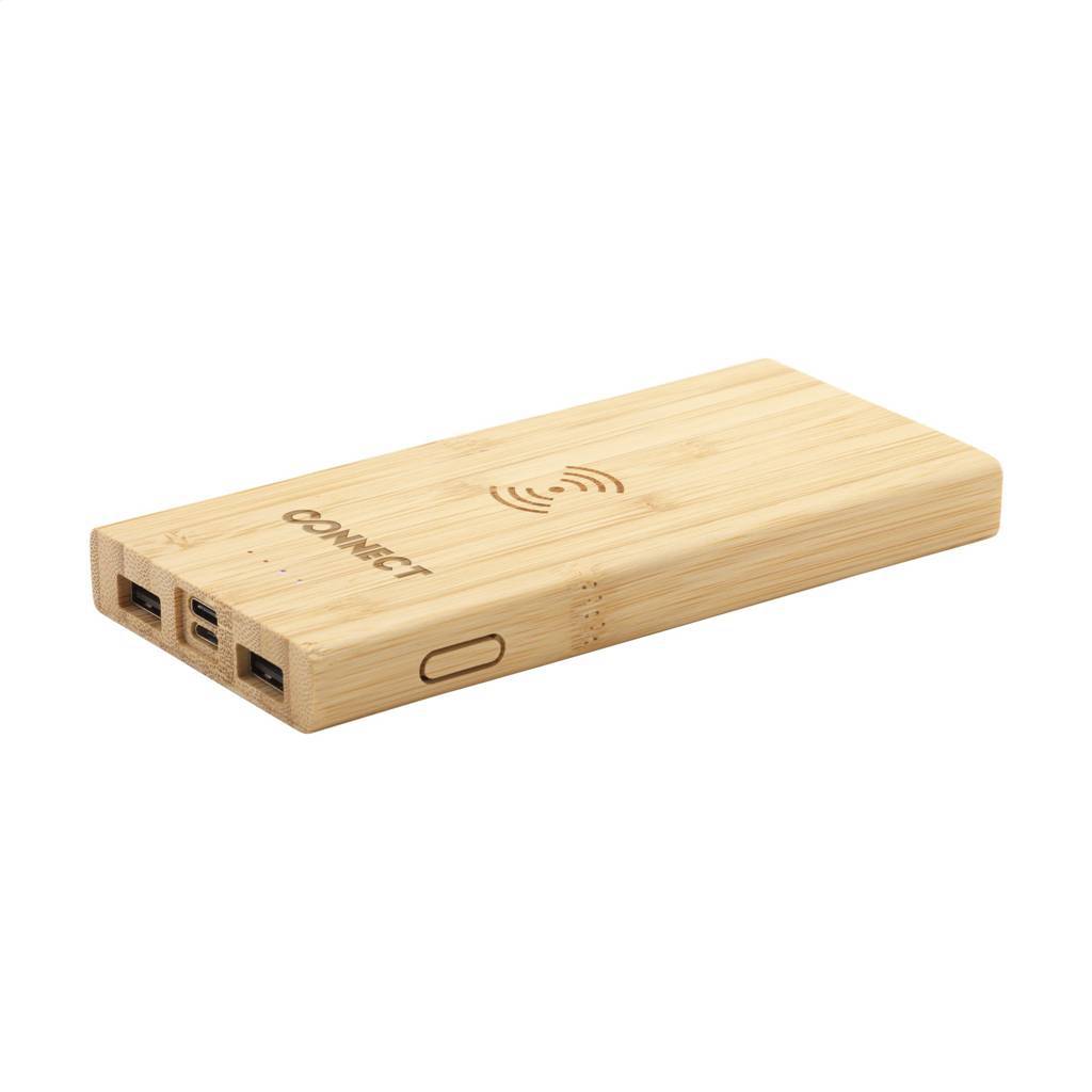 Batteria Esterna di Ricarica Wireless in Bamboo - Ponte di Legno