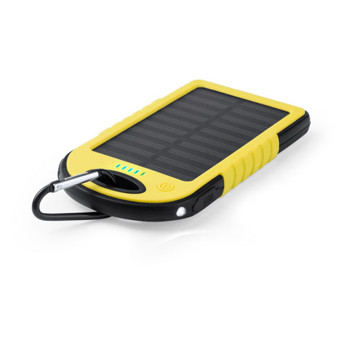 Power Bank solare ricaricabile da 4000mAh con luce LED SOS - Malgrate