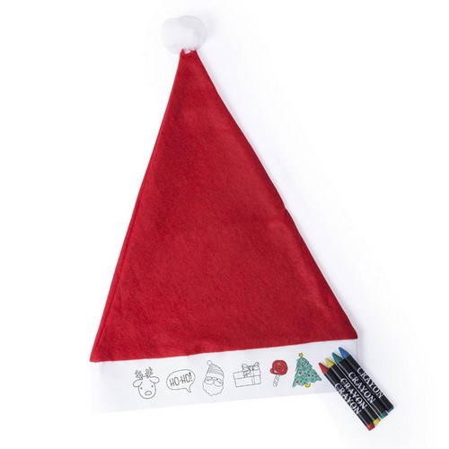 Set da colorare cappello di Babbo Natale per bambini - Madesimo