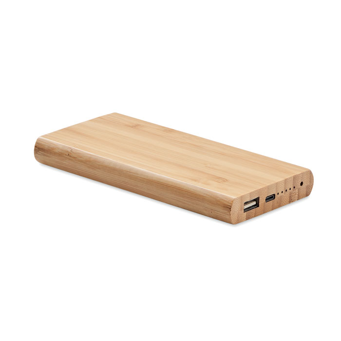 Power Bank in bambù con ricarica wireless - Nova Milanese