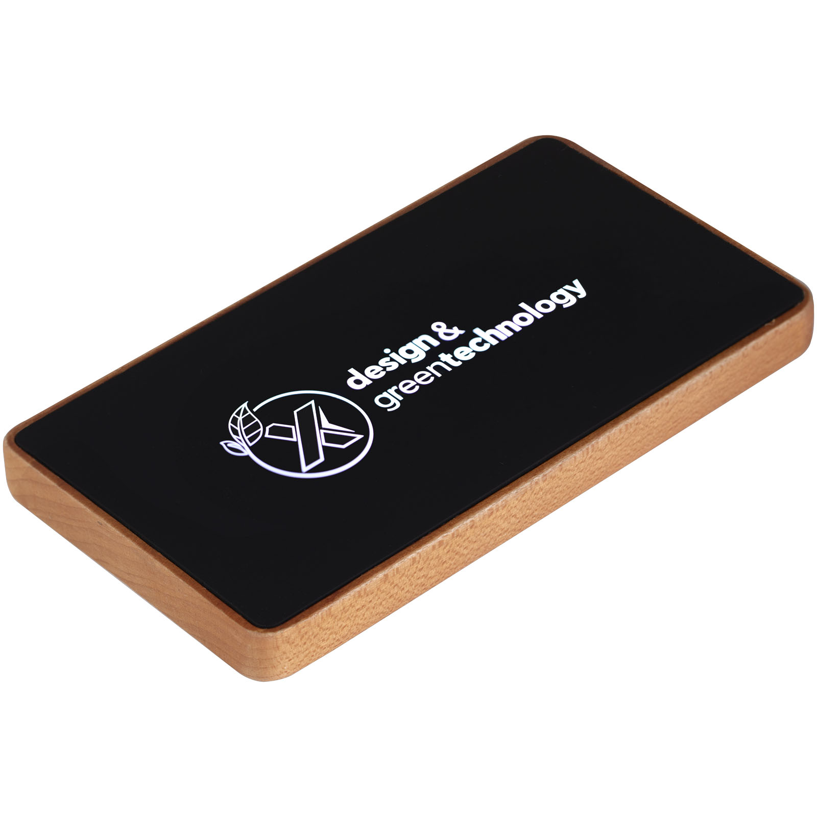 Power Bank in Legno Antibatterico con Logo Luminoso - Castiglione della Pescaia