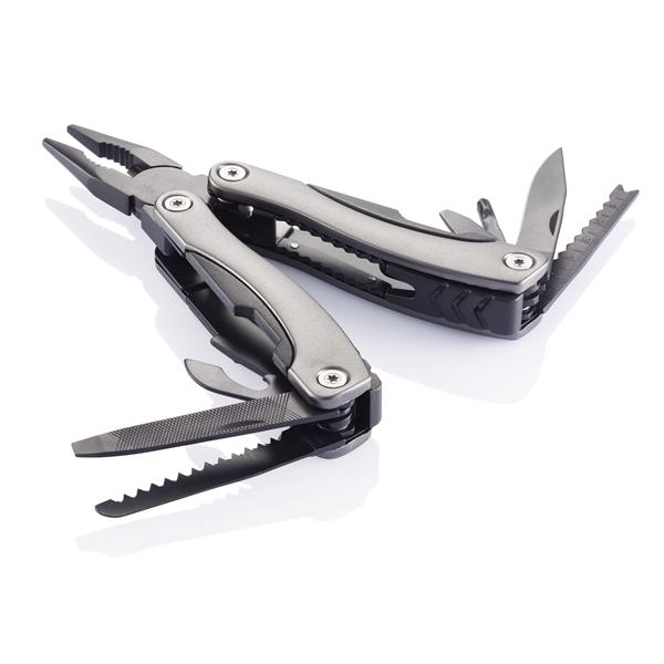 Multitool in acciaio inossidabile nero con manico in alluminio anodizzato - Pieve Albignola