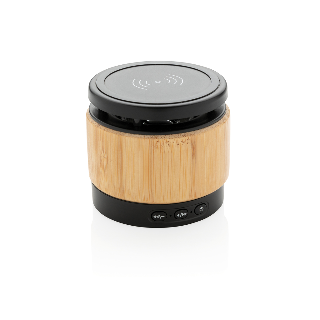 Caricabatterie Wireless in Bamboo ECO con Speaker - Carenno