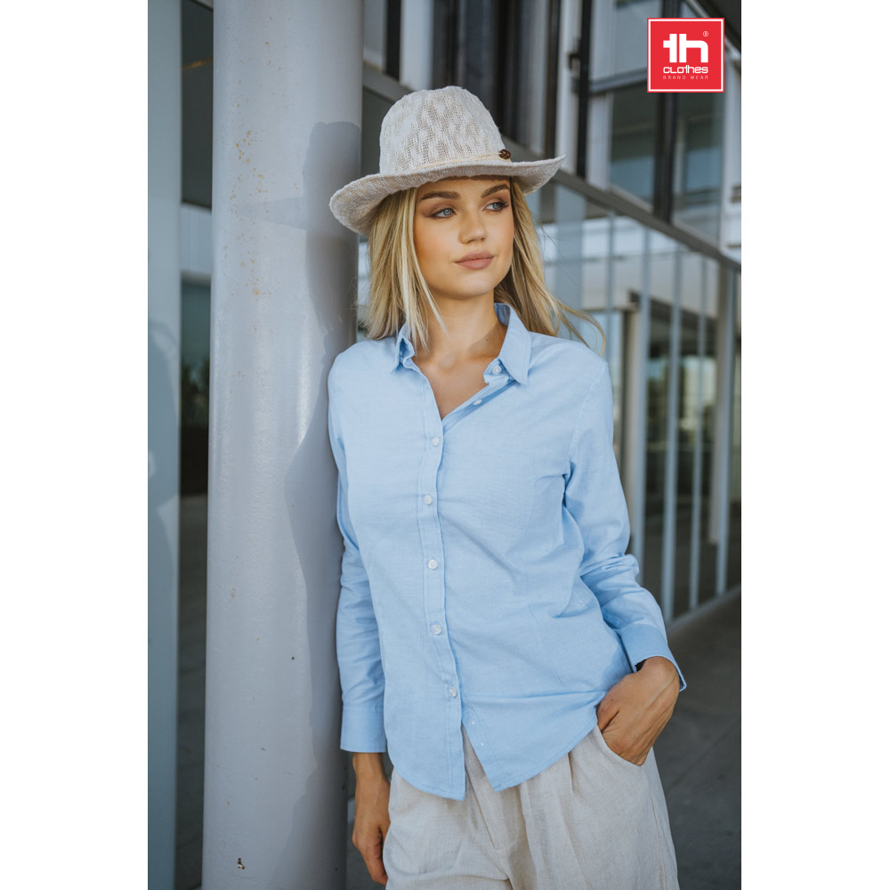 Camicia Oxford classica in cotone misto per donne - Borgo San Lorenzo