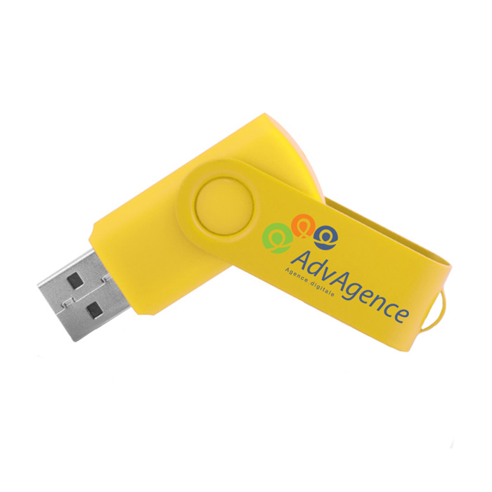 USB Flash Drive da 16GB con Meccanismo a Torsione - Cervesina