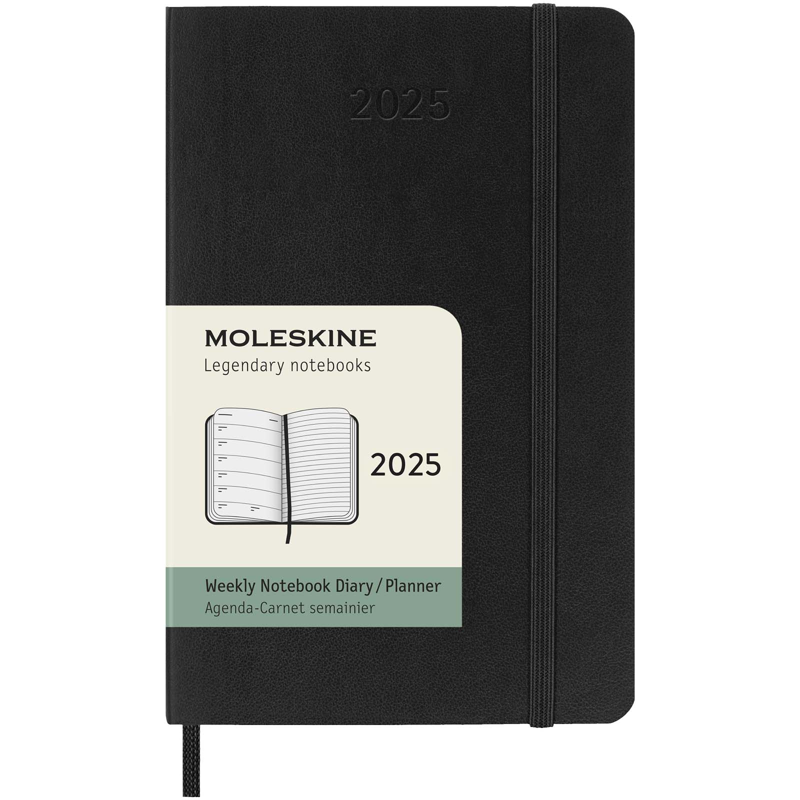 Agenda tascabile settimanale Moleskine 12 mesi, copertina morbida