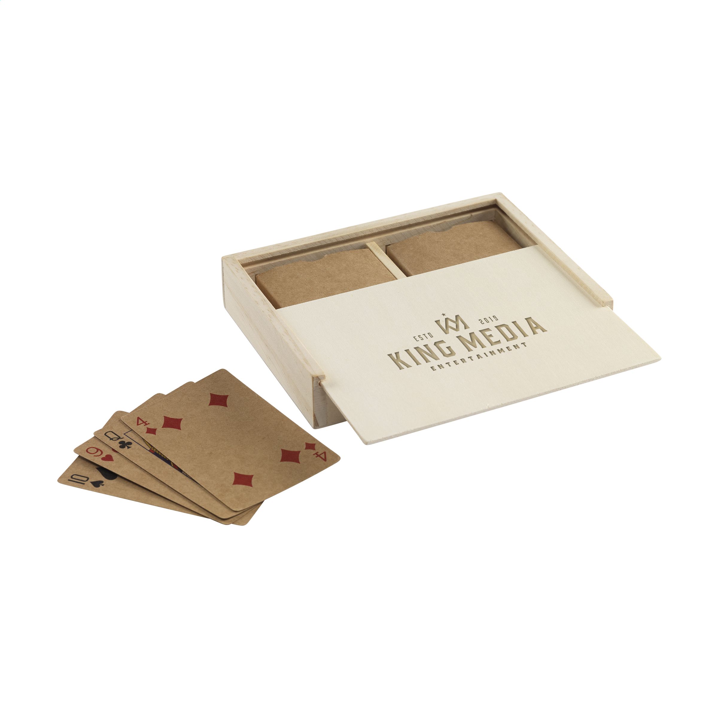 Carte da Gioco Doppio Mazzo Riciclato - Montalcino