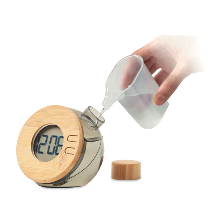 Orologio LCD ad Acqua EcoBamboo