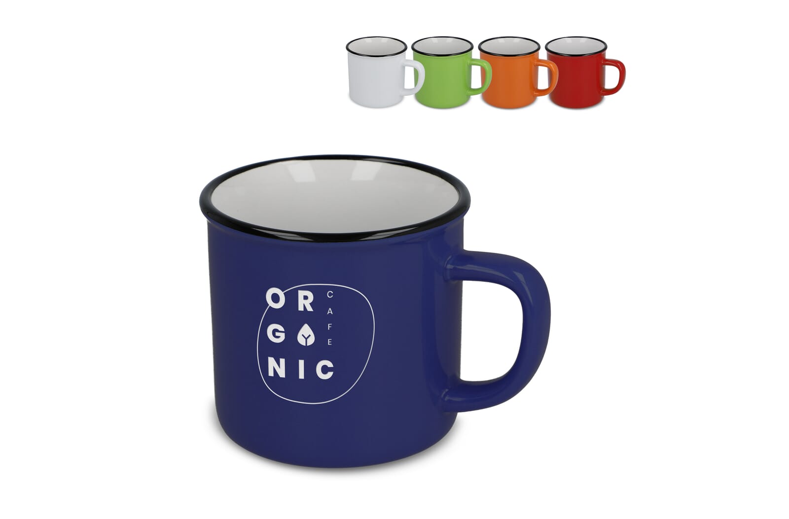 Mug in ceramica stile smaltato - Calci