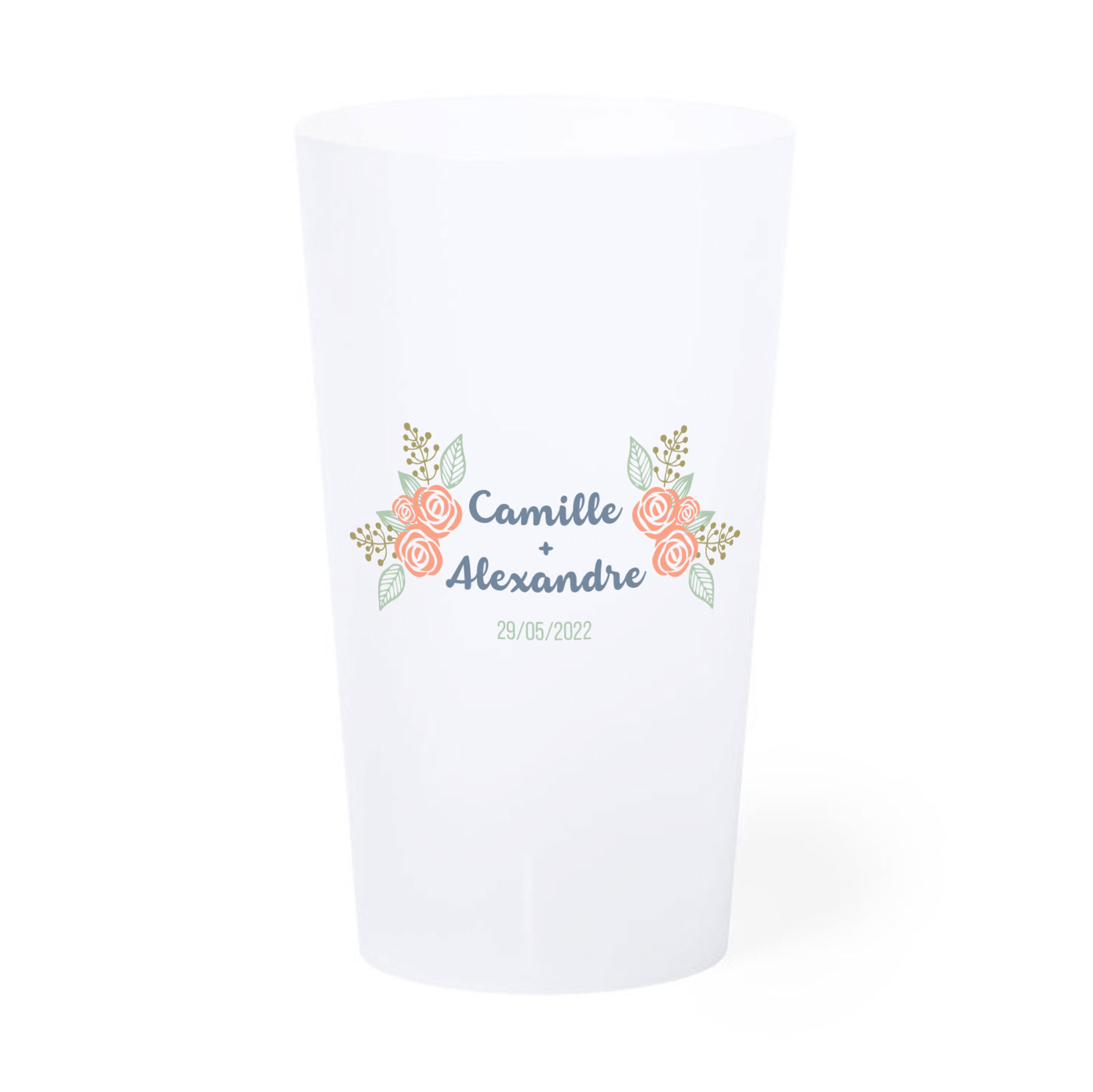 Calice da matrimonio personalizzato 33 cl - Juliette