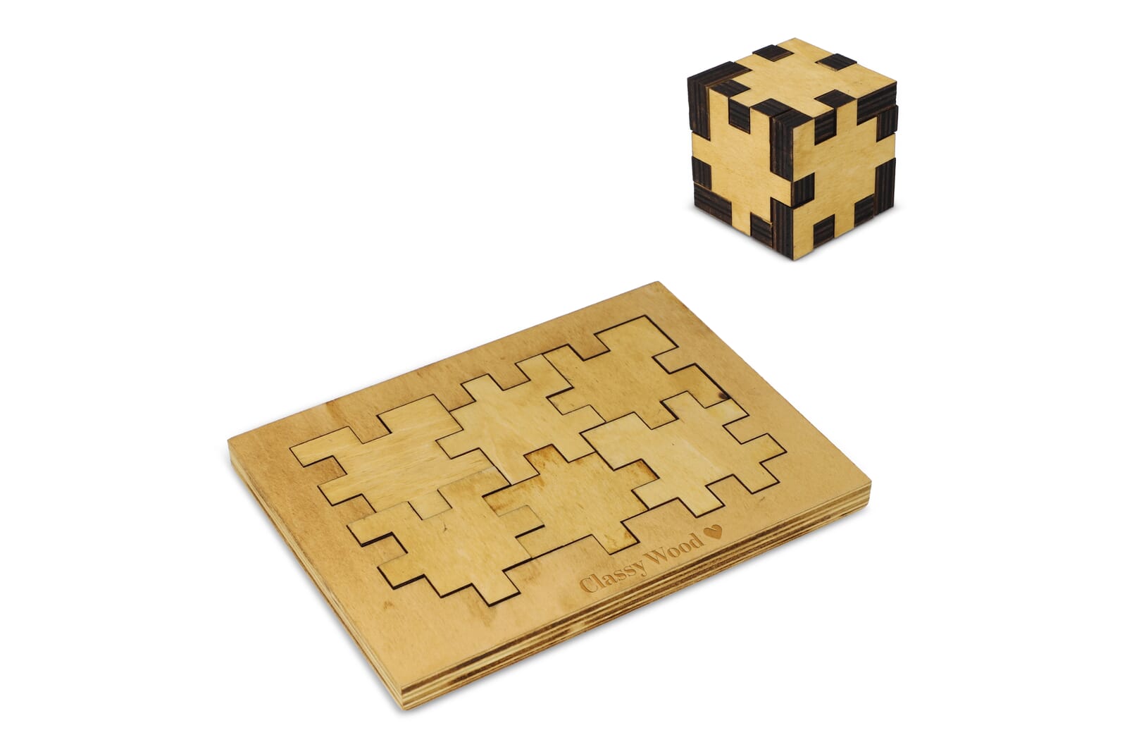 Cubo di Legno Eco-Puzzle - Cino