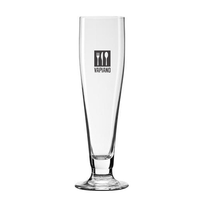 Bicchiere da birra bianco personalizzato 300 ml - Isac