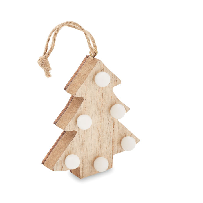 Albero Decorativo in Legno a LED - Torricella in Sabina