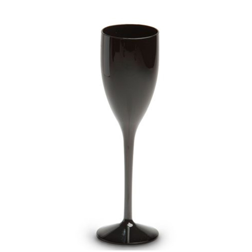 Bicchiere da champagne nero personalizzato 120ml - Anne