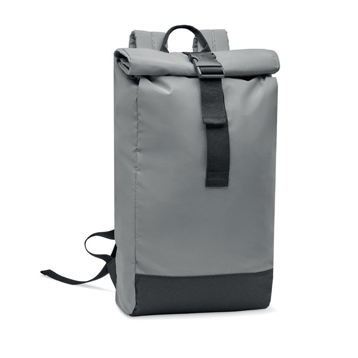 Zaino per laptop riflettente rolltop