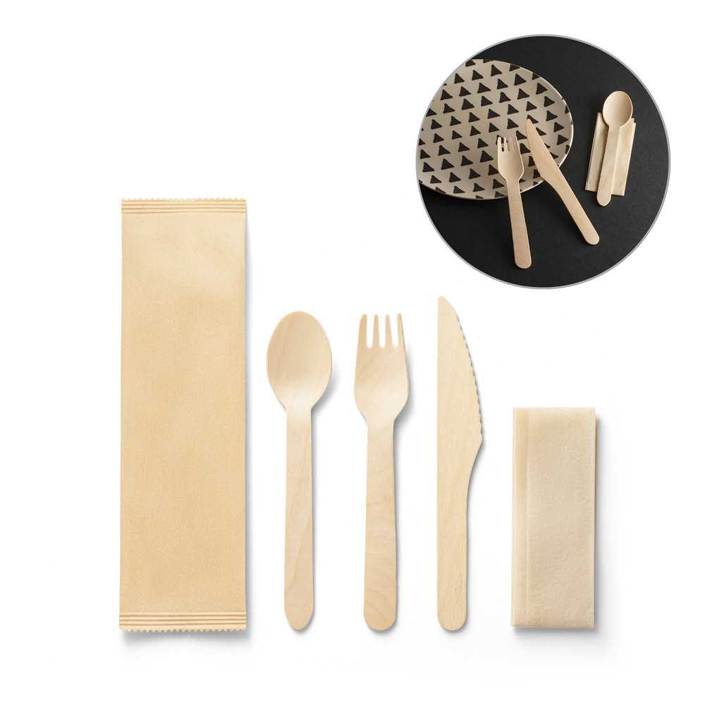 Set di Posate in Legno Eco - Cardedu