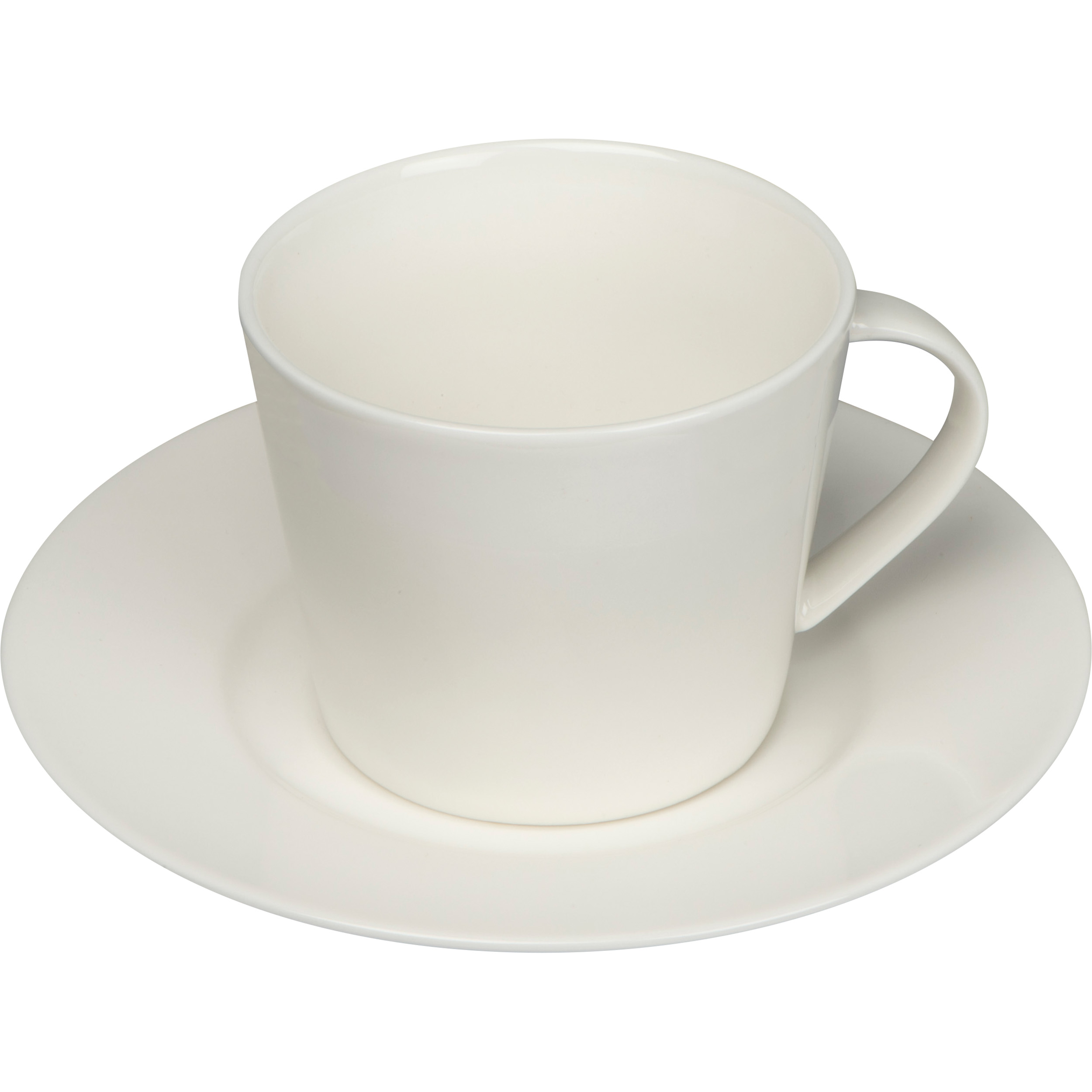 Tazza di porcellana stampata con piattino 175ml - Borgo Val di Taro