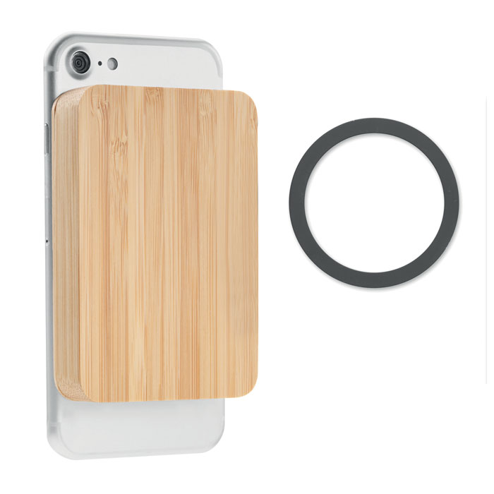 Caricabatterie Wireless e Power Bank in Bamboo - Brunate