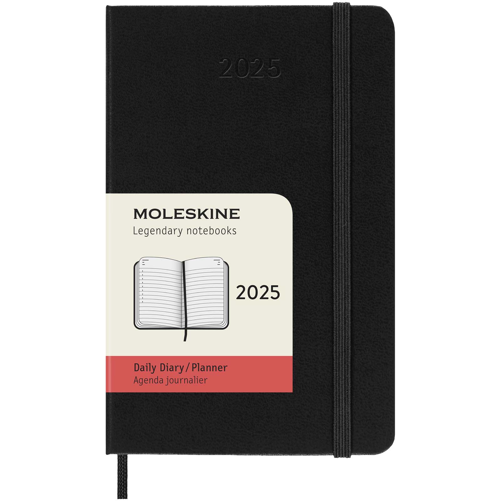 Agenda tascabile Moleskine 12 mesi, copertina rigida